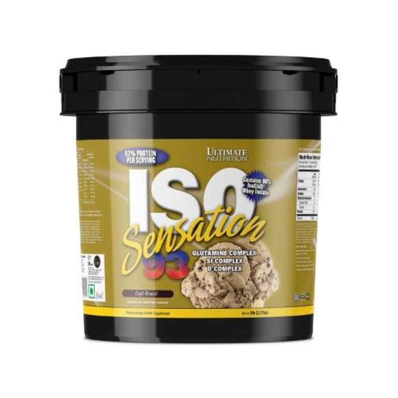 Ultimate Nutrition ISO Sensation 93 5lbs Cafe Brazil Protein Powder