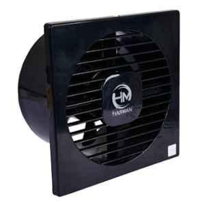HM Euro 21W 2400rpm Black Axial Exhaust Fan, Sweep: 150 mm (Pack of 2)