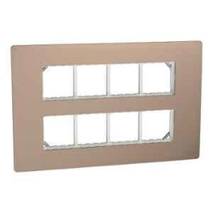 Schneider Electric Miluz ZeTa Polycarbonate 16 Module Bronze Cover Frame, MZCP16M_BZ