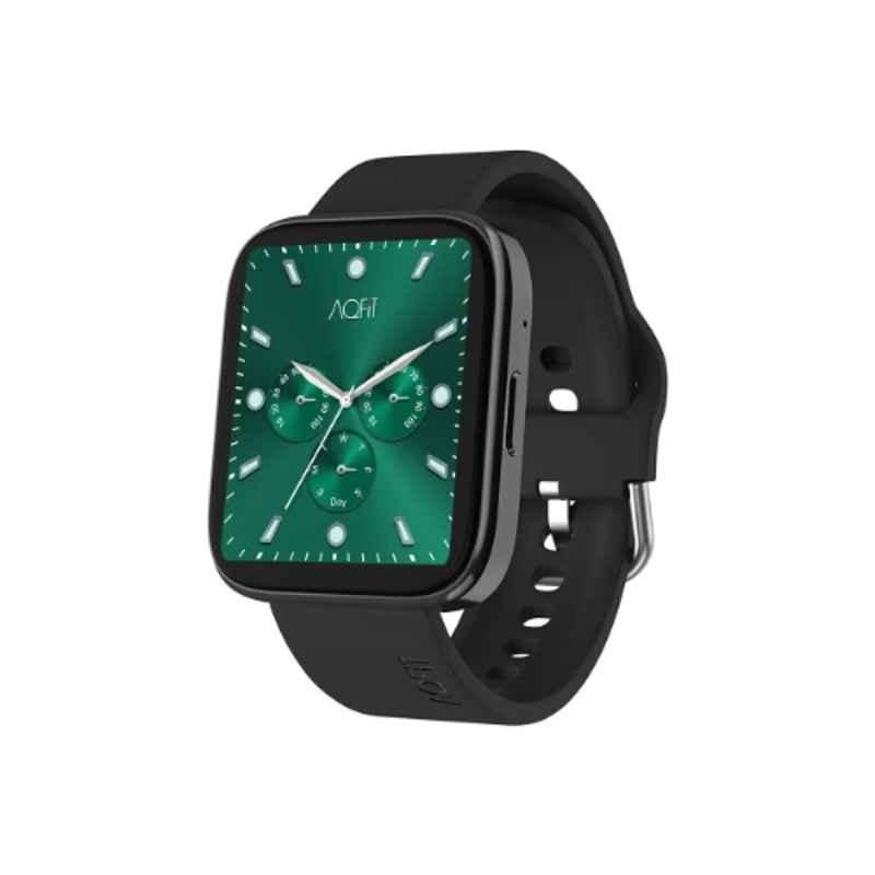 Aqfit W9 Quad Black Bluetooth Fitness Tracker Smartwatch