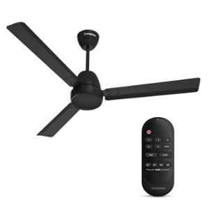 Crompton Energion Nucleoid 30W 340rpm Matt Black 5 Star BLDC Ceiling Fan, Sweep: 1200 mm
