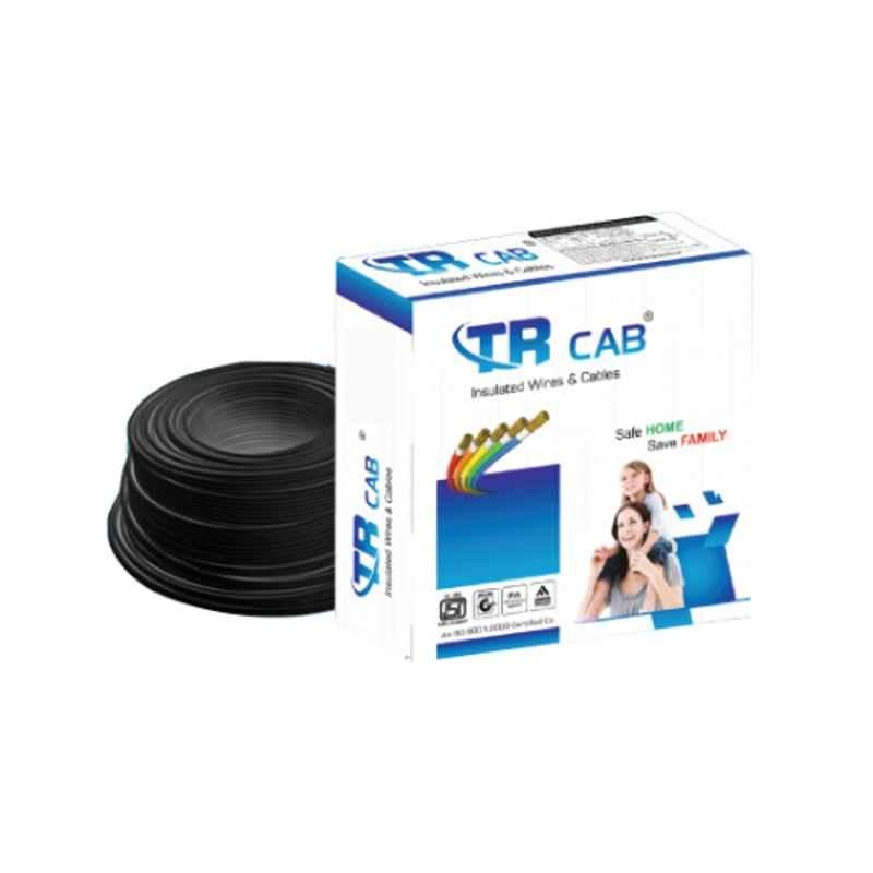 TR CAB 1 Sqmm FR PVC Black Insulated House Wire Cable, TR/04