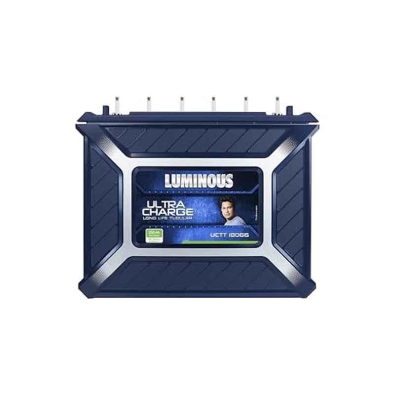 Luminous Ultra Charge UCTT-18066 150Ah 12V Tall Tubular Inverter Battery with 66 Months Warranty for Home & Shops, F1154C716150