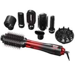 VGR V-488 1100W ABS Red 8 in 1 Professional Hot Air Brush