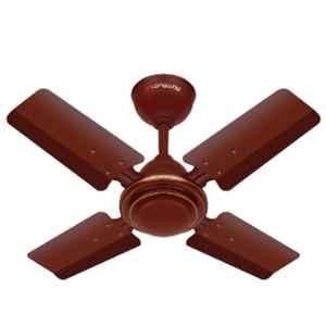 Longway Crystal P1 50W 800rpm Brown Ultra High Speed 4 Blade Anti-Dust Decorative Ceiling Fan with 2 Years Warranty, Sweep: 600 mm