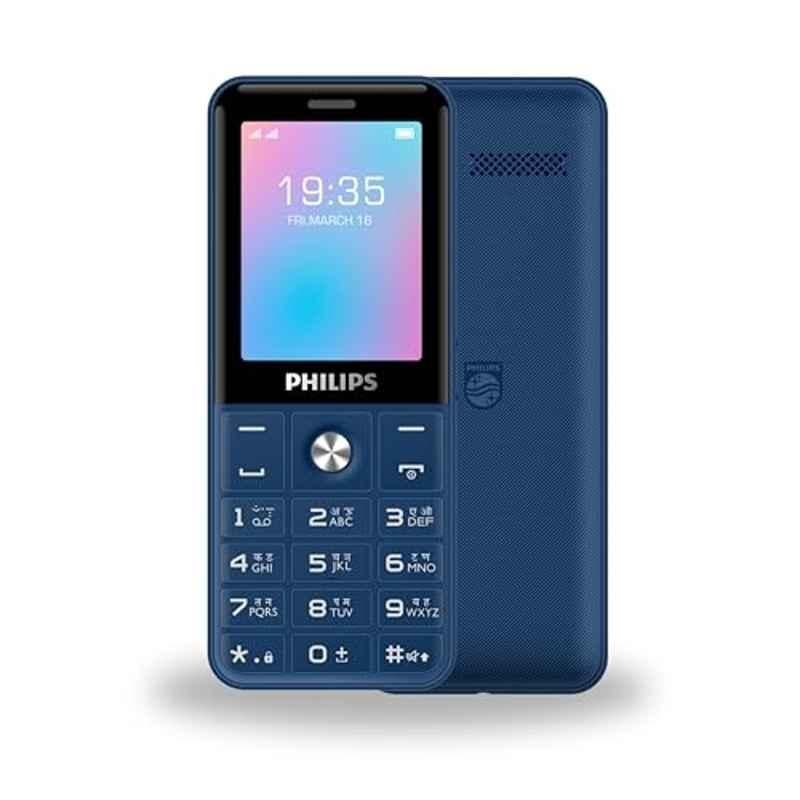 Philips E2221 2.4 inch Blue Single Sim Keypad Feature Phone