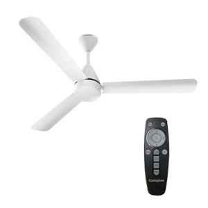 Crompton Energion Hyperjet 35W 340rpm Opal White BLDC Ceiling Fan with Remote, Sweep: 1200 mm, CFENHP35W48OPWRM