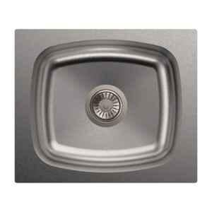 Carysil Elegance Single Bowl Stainless Steel Matt Finish Kitchen Sink, Size: 19x16x7 inch