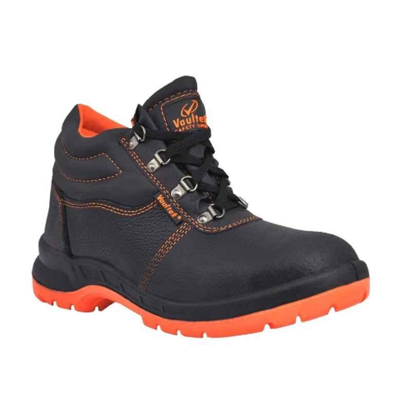 Vaultex RCO Steel Toe Black Safety Shoes, Size: 38