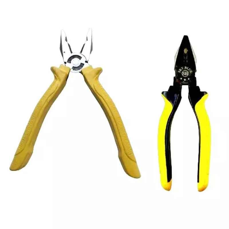 Sky Blue 2 Pcs 7.8 inch Lineman Plier Combo, SBE_PLIER_COMBO_MOD_01716