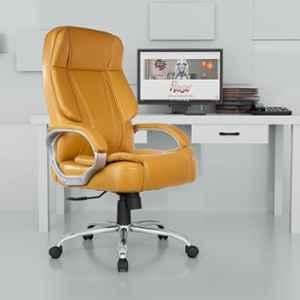 Rose SpaceX Leather Apricot High Black Executive Chair