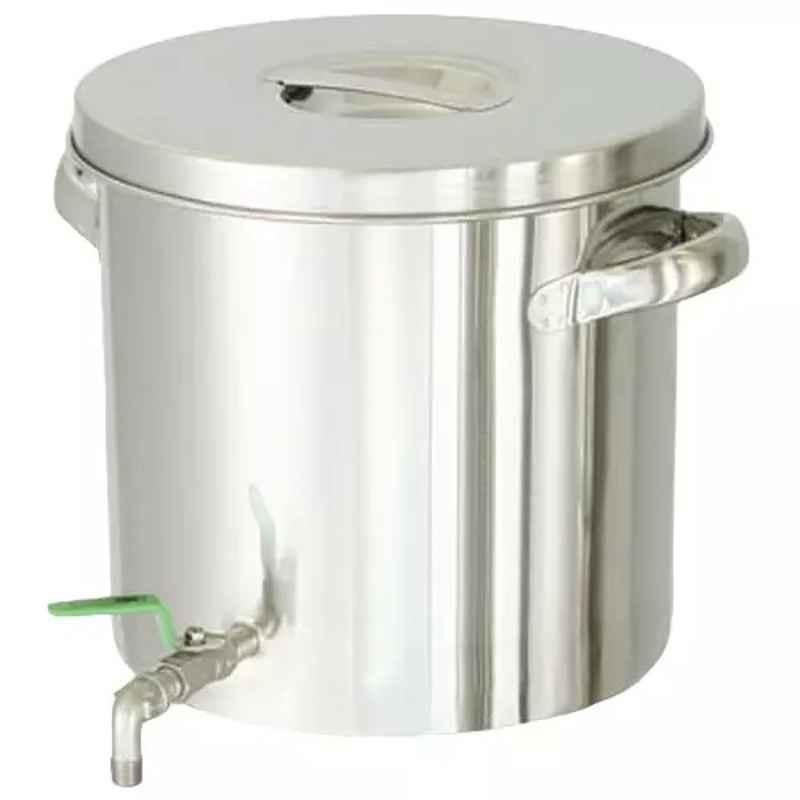 Lab Plus Stainless Pot with Valve, Capacity: 15 Litre, LP-11274