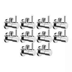 Fastgear Turbo Stainless Steel Silver Chrome Finish Angle Valve, FG102 (Pack of 10)