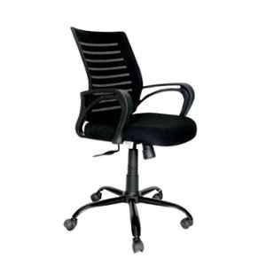 OOlive Star OC10 Breathable Fabric Mesh Black Adjustable Height Ergonomic Office Chair with Back Support, OCCBLK0050