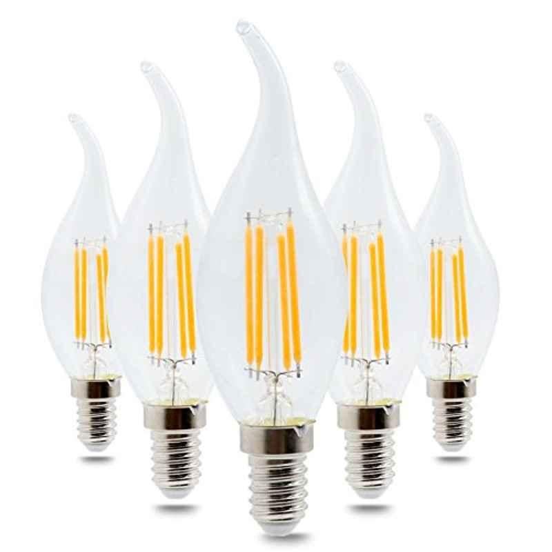 5 Pcs 4W E14 Cold White LED Bulbs Set