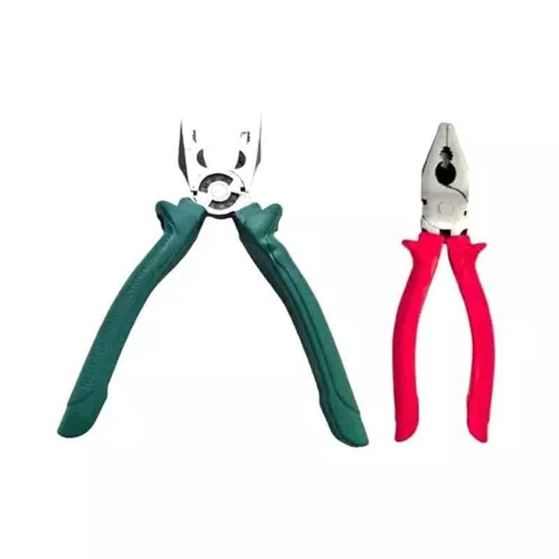 Sky Blue 2 Pcs 7.8 inch Lineman Plier Combo, SBE_PLIER_COMBO_MOD_01336