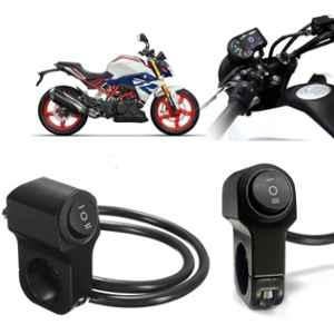 Auto Pearl 12V Aluminium Alloy Black Motorcycle Handlebar Headlight Switch for G 310 R