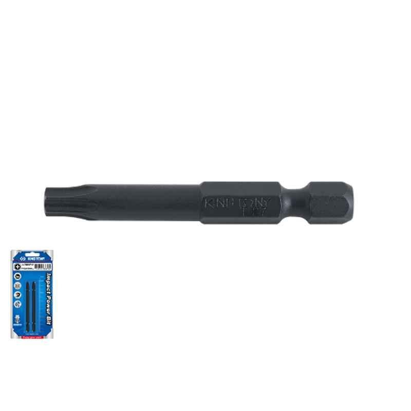 King Tony 2Pc T27H 110mm Torx Head Tamper Resistant Power Bit Set, 711127U-S1