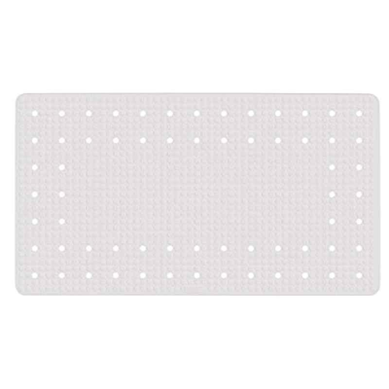 Wenko 69x39cm Polyester White Mirasol Bath Mat, 23141100