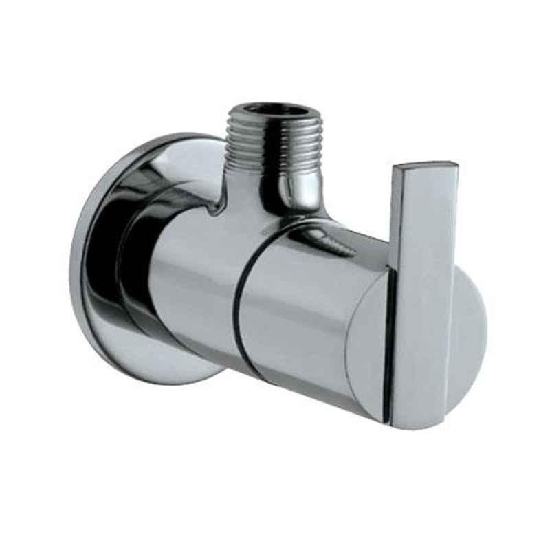 Jaquar Fonte Stainless Steel Angular Stop Cock with Wall Flange, FON-SSF-40053