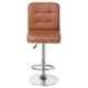 Da Urban Bion Beige Fabric & Foam Stool Chair with Low Back