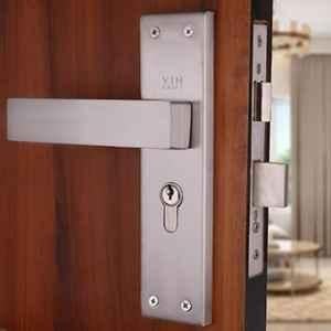 VIN KRAFT 8 inch 60mm Stainless Steel Satin Mortise Door Lock Handle Set with 3 Keys, ML103-8CYS-OSK