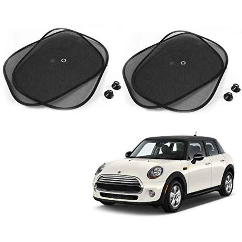 Kozdiko 4 Pcs Black Chipokoo Car Window Sunshade Curtain Set for Mini Cooper, koz_78991
