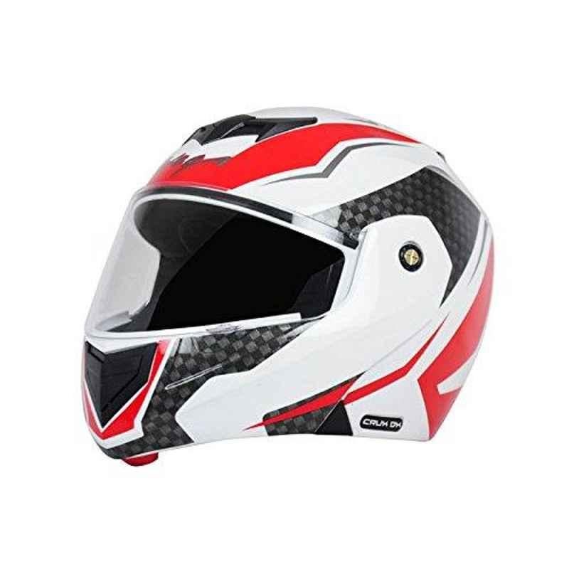 Red white and blue motocross online helmet