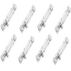 Senkiddpro 130mm Stainless Steel Chrome Finish Push to Close Tower Bolt (Pack of 8)
