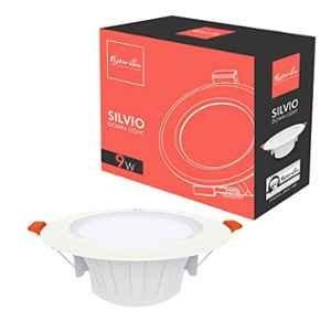 Fybros Silvio Plus 9W Aluminium White Round LED Ceiling Light, FLS5832A
