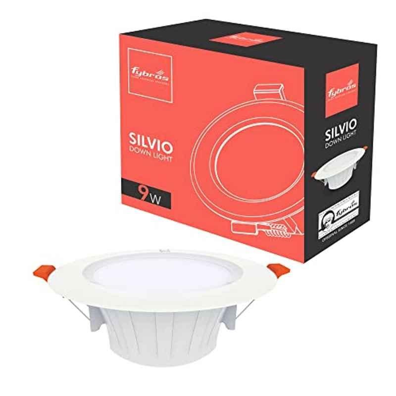 Fybros Silvio Plus 9W Aluminium White Round LED Ceiling Light, FLS5832A
