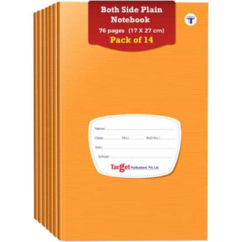 Target Publications 76 Pages Regular Both Sides Blank Small Notebooks for Kids & Students, 1266 (Pack of 14)