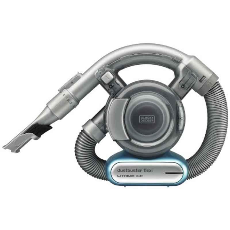 BLACK+DECKER 0.56L 14.4V 1.5Ah Blue & Grey Li-Ion Flexi Auto Dustbuster Handheld Cordless Vacuum with Pet Tool, PD1420LP-GB