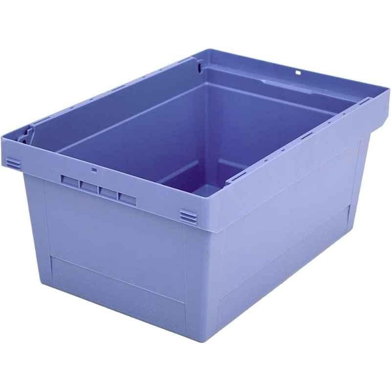 Bito 600x400x273mm 30kg Virgin Plastic Dove Blue Storage Containers, 6-11088