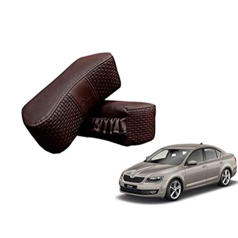 Kozdiko 2 Pcs Memory Foam Cola Neck Rest Cushion Pillow Set for Skoda Octavia