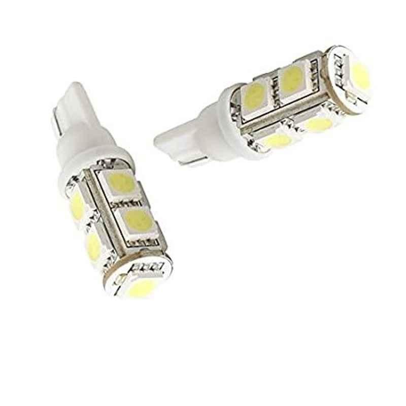 AOW 9 SMD (WHITE) LED Parking Bulb Pilot Light/License Plate car Lights For Tata Sumo (PAIR / 12V)