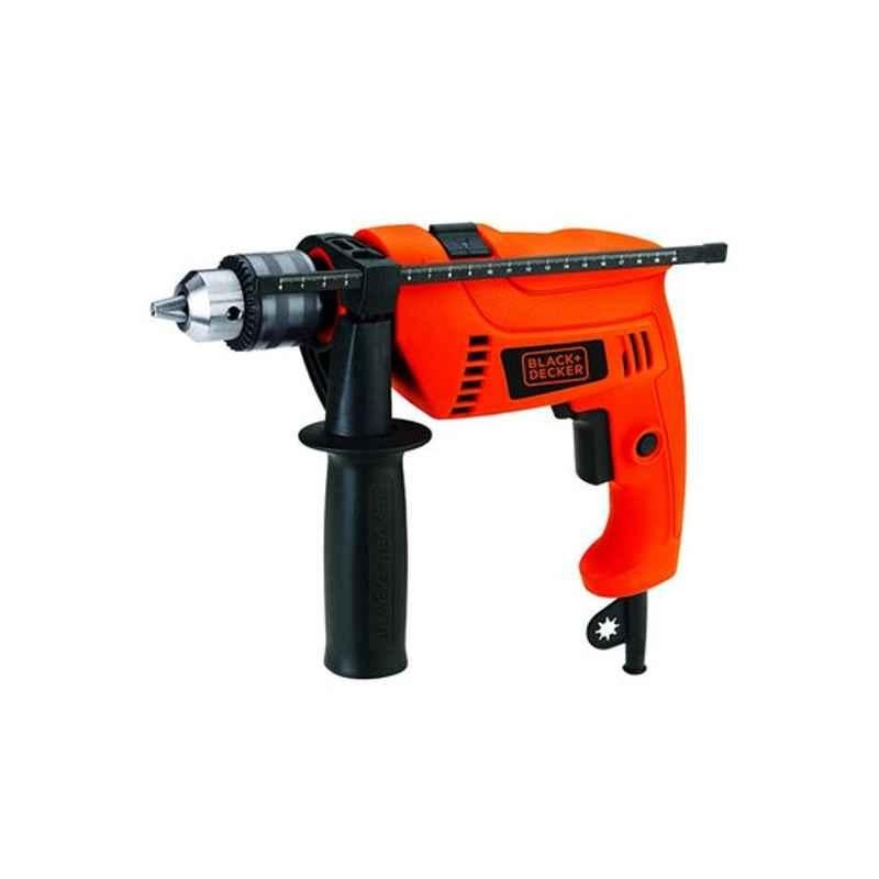 Black & Decker 650W 13mm Orange & Black Hammer Drill, HD650K-B5