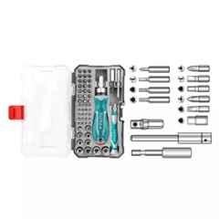 Total Chrome Plated Blue Screwdriver Set (Pack of 55)