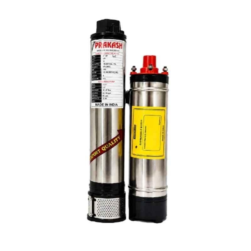 Balaji Prakash 2HP 15 Stage Single Phase Pure Copper Water Filled Submersible Pump