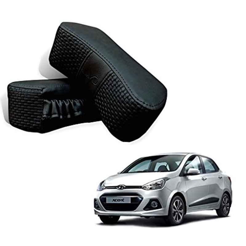 Kozdiko 2 Pcs Black Neck Rest Cushion Set for Hyundai Xcent