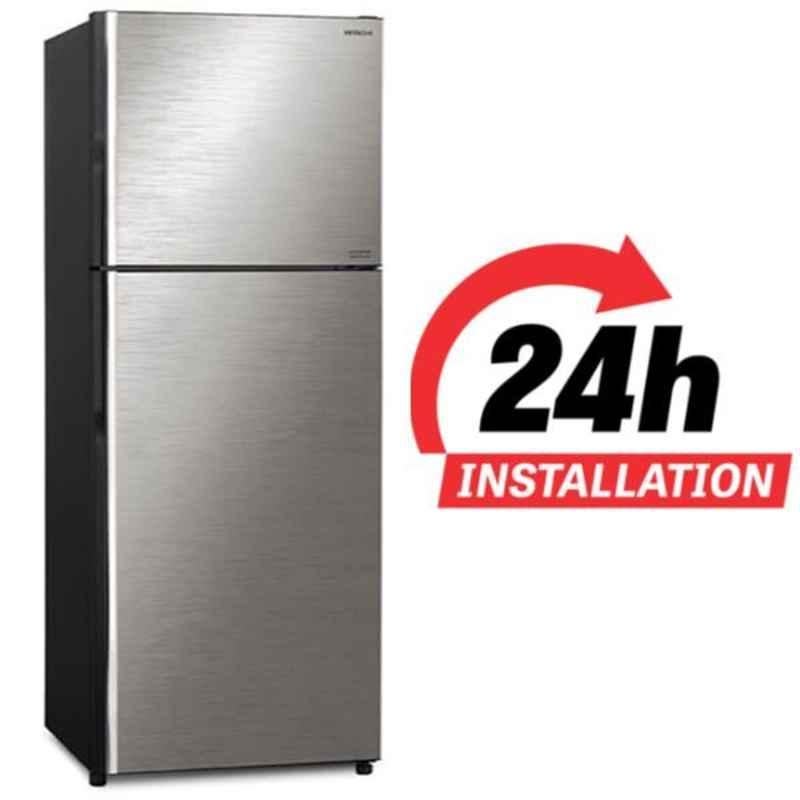 Hitachi 550L Brilliant Silver Inverter Fridge, RVX550PUK9KBSL