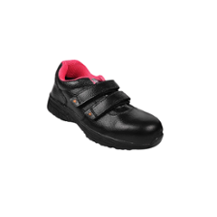 Fuel Gracy Leather Steel Toe Black Women Safety Shoes, Size: 7