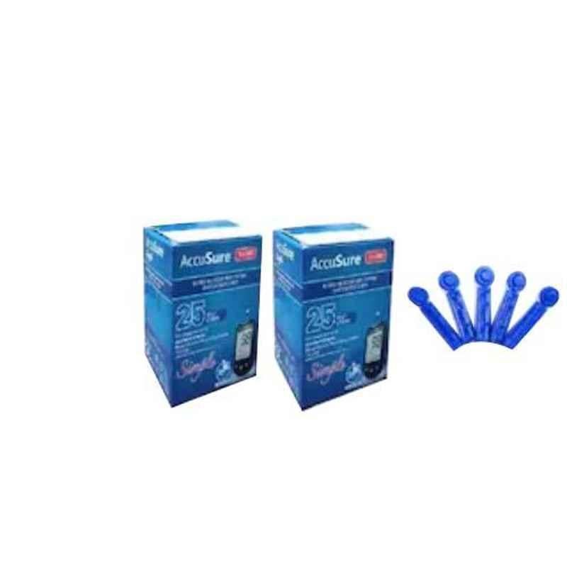 AccuSure Simple Glucometer 50 Pcs Test Strips