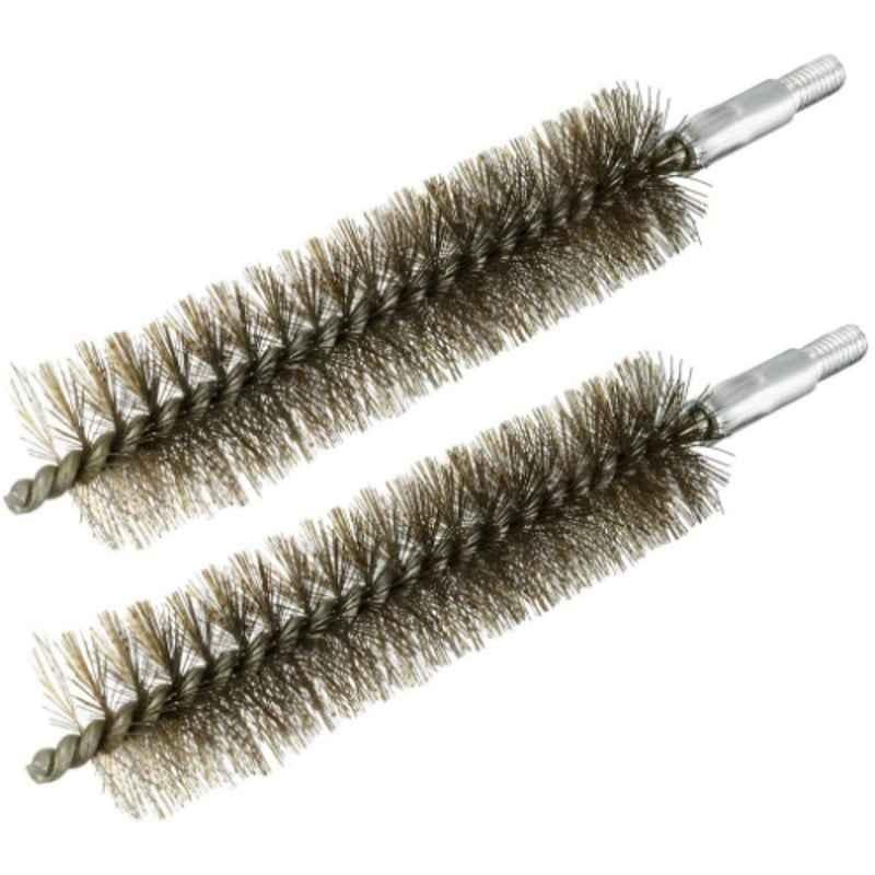 Lessmann 2 Pcs 25mm Stainless Steel Wire Pipe Tube Sweep Cleaning Chimney Brush Set