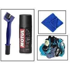 AOW Motul-Chain Lube with Brush, Waste and Micro Fiber Cloth for Honda CB Unicorn 150