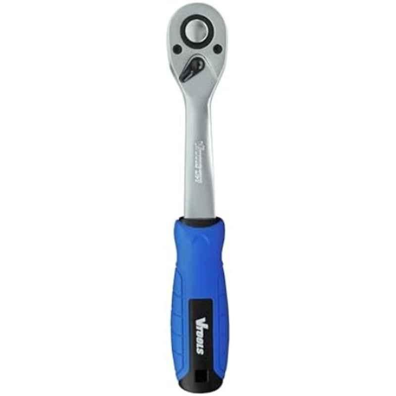 VTOOLS CrV 72 Teeth 1/4 inch Drive Blue Quick Release Ratchet, VT2217