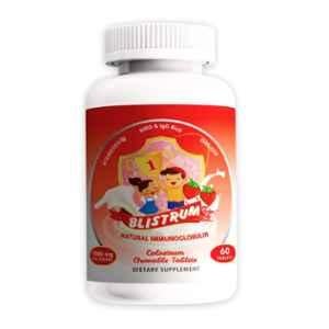 Blistrum 1000mg Colostrum Chewable 60 Tablet Bottle with Natural Immunoglobin