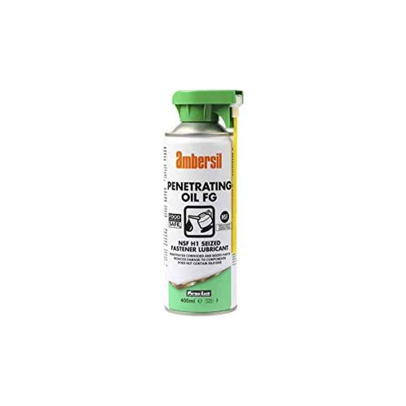 Ambersil Penetrating Oil Fg 400ml-Nsf H1 Fastener Lubricant For Removal Of Seized Fasteners Without Damaging The Head, Thread Or Risk Shearing