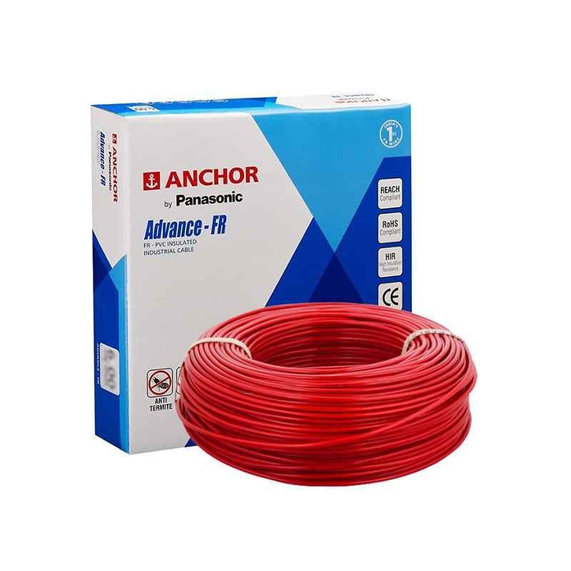 Anchor By Panasonic 1 Sqmm Advance FR Red High Voltage Industrial Cable