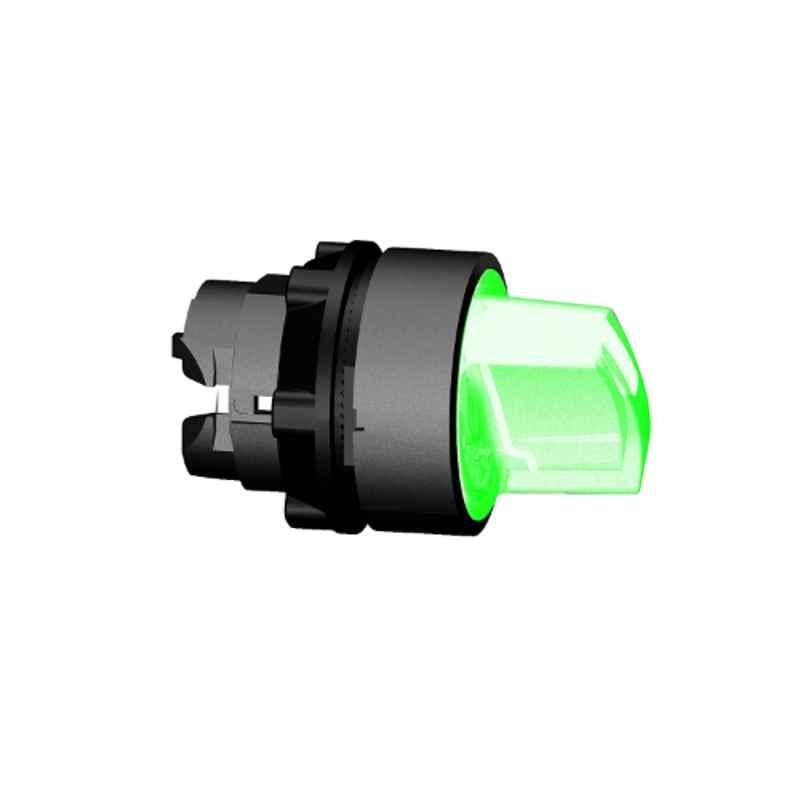 Schneider 22mm Round Green Head for Illuminated Selector Switch, ZB5AK1433
